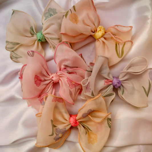 Net Hairbow-organza